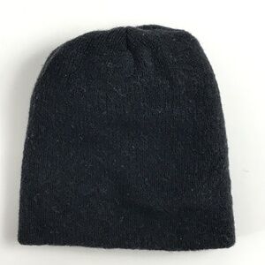 Retro Plain Black Winter Hat Beanie  Cap